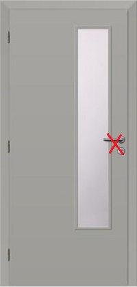 Interiérové dveře 80L Klasik 4 Šedá CPL 196cm