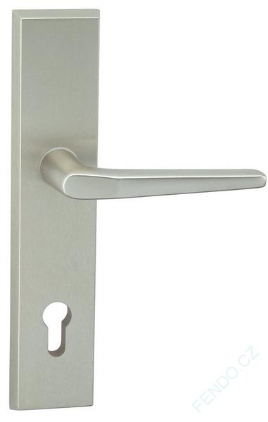 Vchodová Bezpečnostní klika Atlas 90mm Pravá Stříbrná